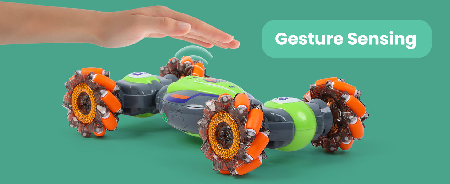 QXHOL Gesture Sensing RC Stunt Car with smart hand motion control.